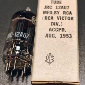 12AU7 - ECC82  JRC RCA 1953  Black Plate